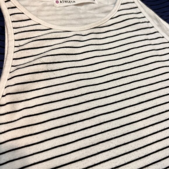 Athleta Sunkissed Midi Dress Blue White Ombre Size S Stretchy Tank Dress Casual - Picture 11 of 13
